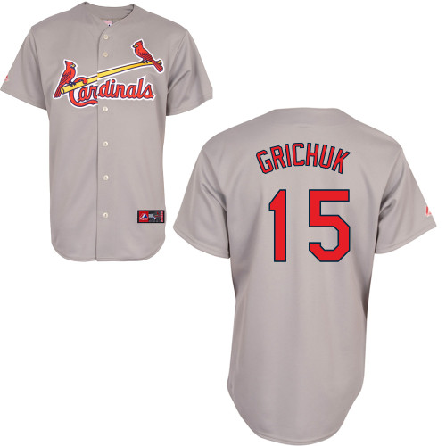 Randal Grichuk #15 Youth Baseball Jersey-St Louis Cardinals Authentic Road Gray Cool Base MLB Jersey